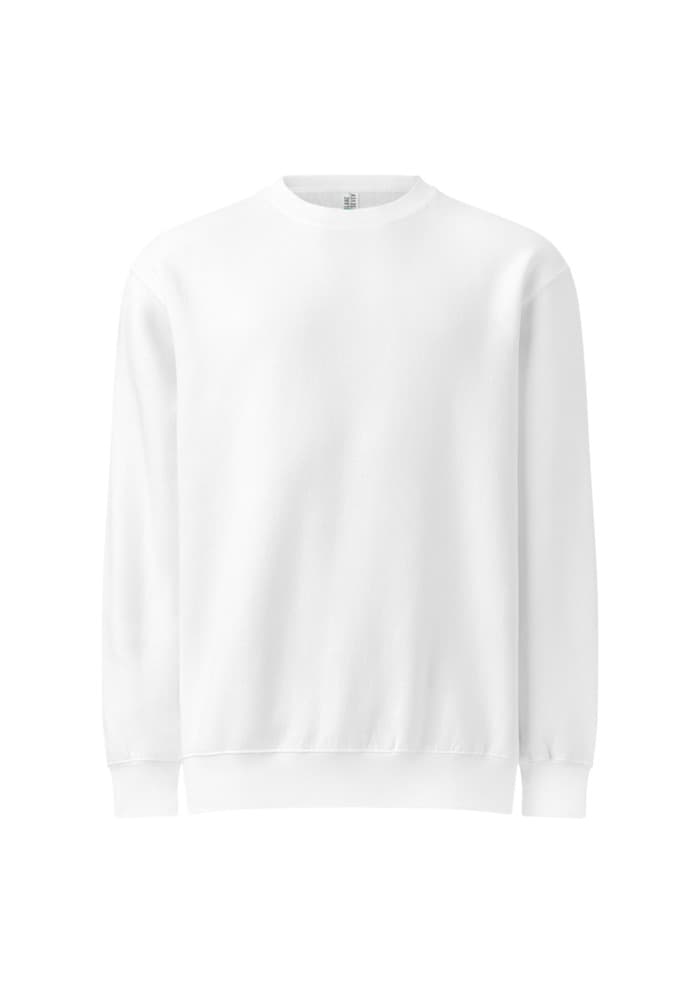 Unisex Premium Crew Neck Sweatshirt | Lane Seven LS14004 – White