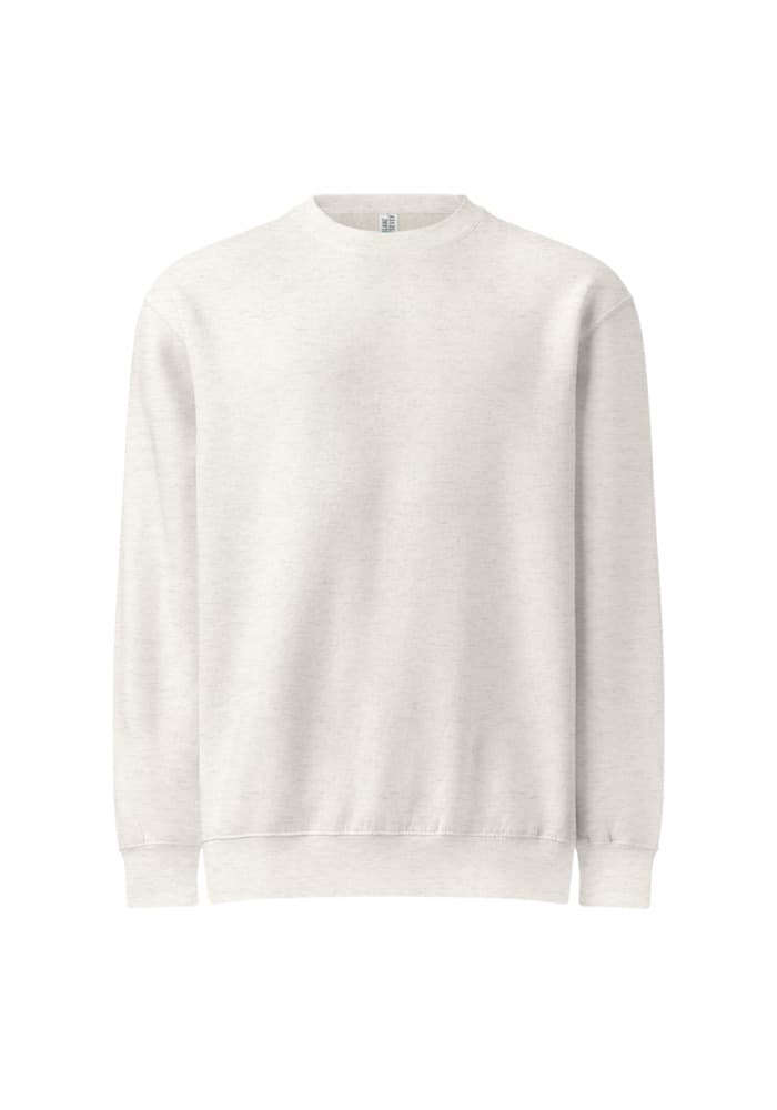 Unisex Premium Crew Neck Sweatshirt | Lane Seven LS14004 – Oatmeal Heather
