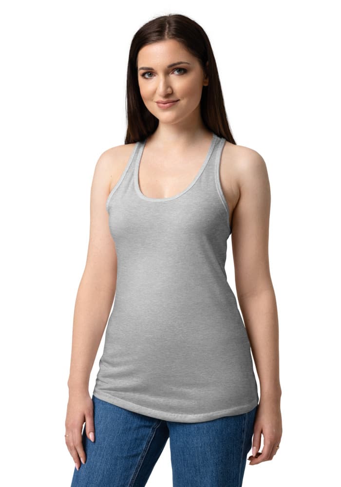 Women's Ideal Racerback Tank Top | Next Level 1533 – Heather Gray