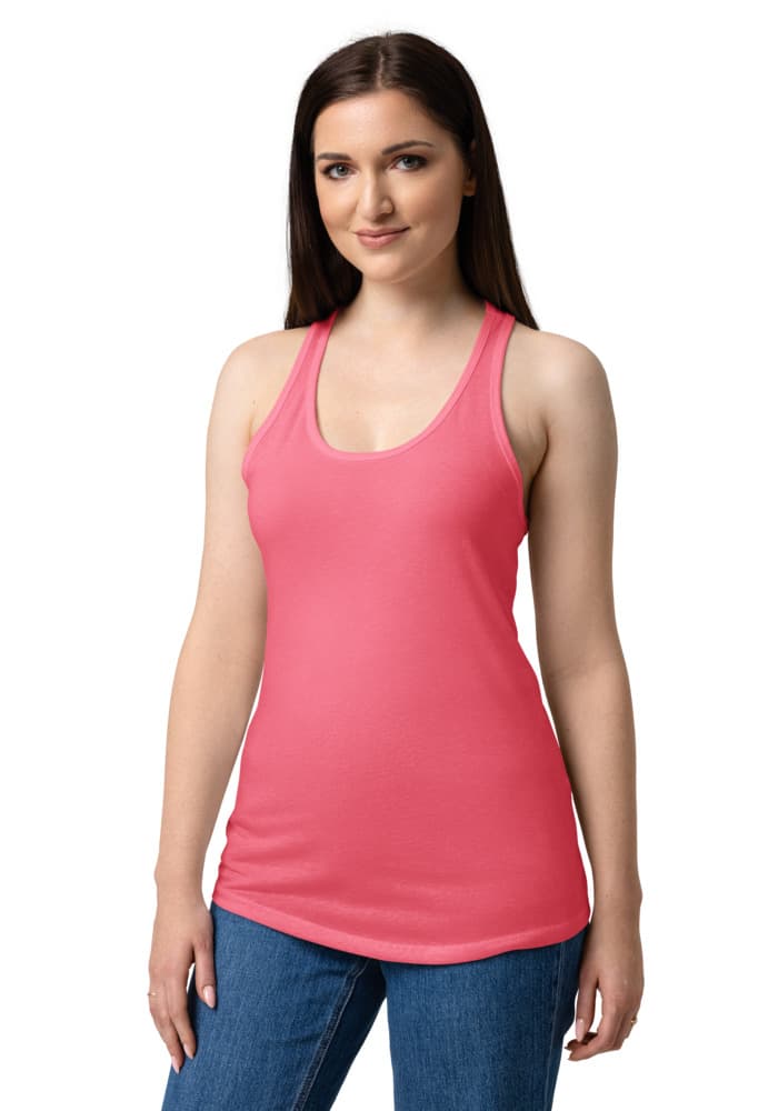 Women's Ideal Racerback Tank Top | Next Level 1533 – Hot Pink