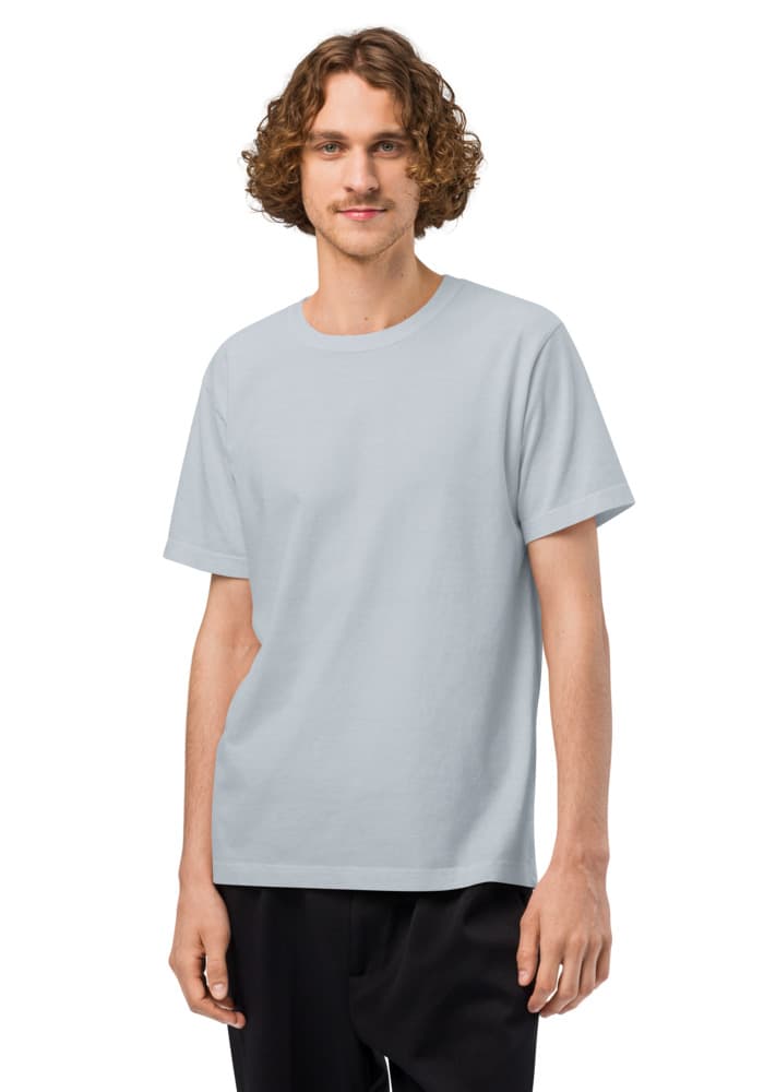 Unisex Oversized Garment-Dyed T-Shirt | Bella + Canvas 4810 – Light Washed Denim
