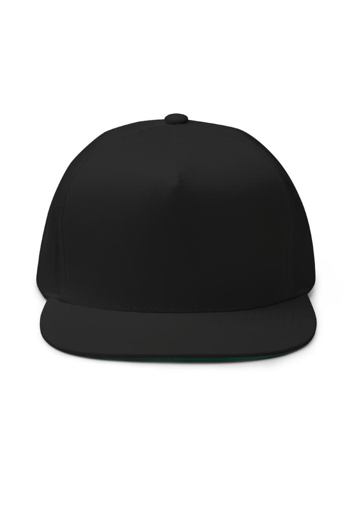 Flat Bill Cap | Yupoong 6007 – Black