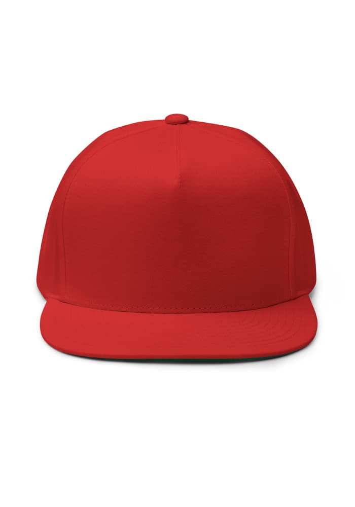 Flat Bill Cap | Yupoong 6007 – Red