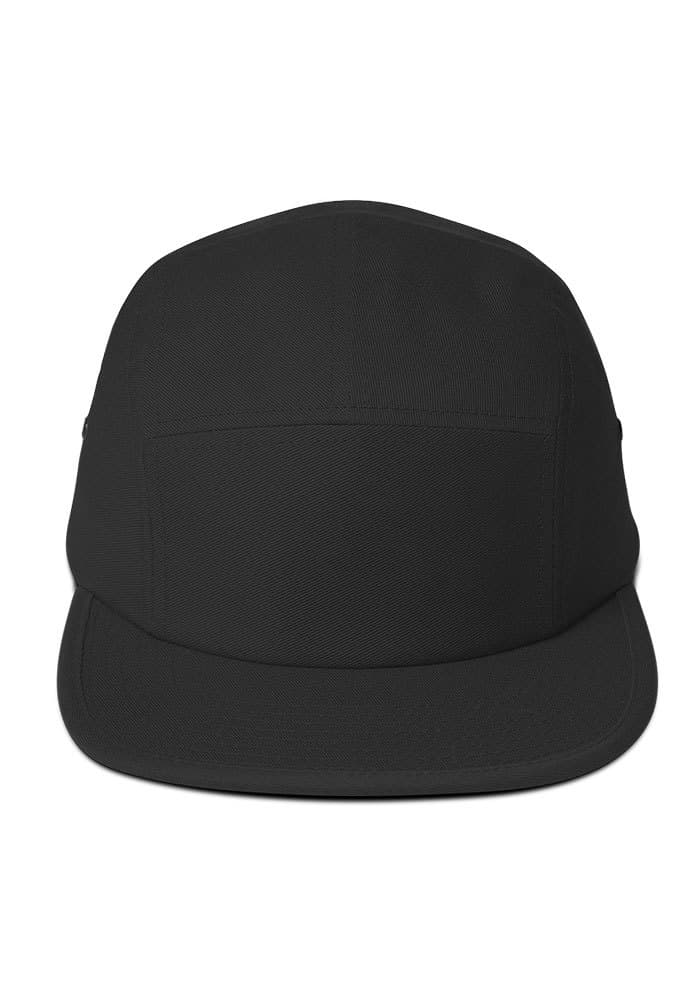 5 Panel Cap | Yupoong 7005 – Black