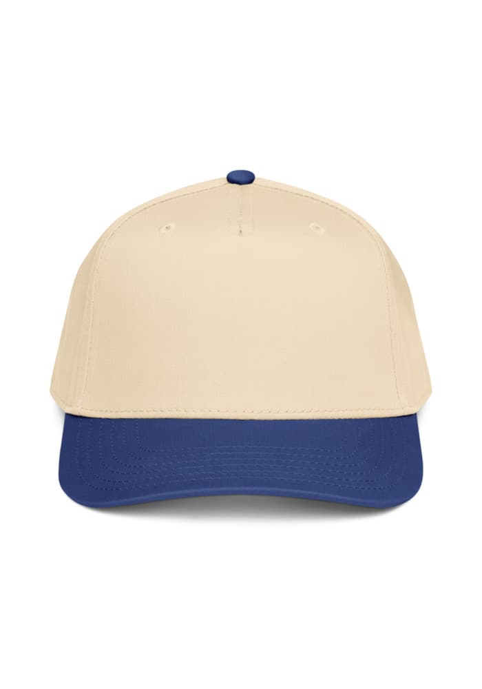 5 Panel Mid-Profile Baseball Cap | Otto Cap 31-069 – Royal/Natural