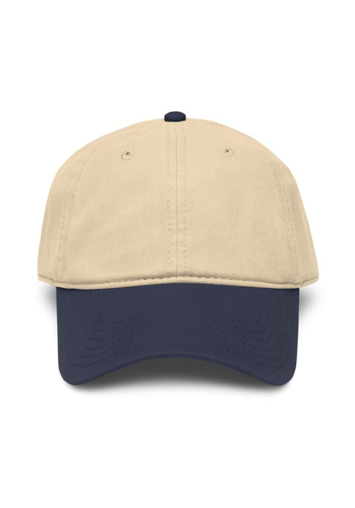 Otto Cap 18-772 | Garment-Washed Baseball Cap – Navy/Khaki