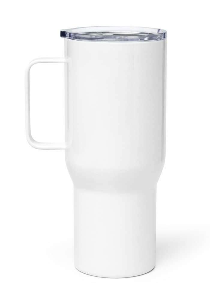 Travel Mug with a Handle – White